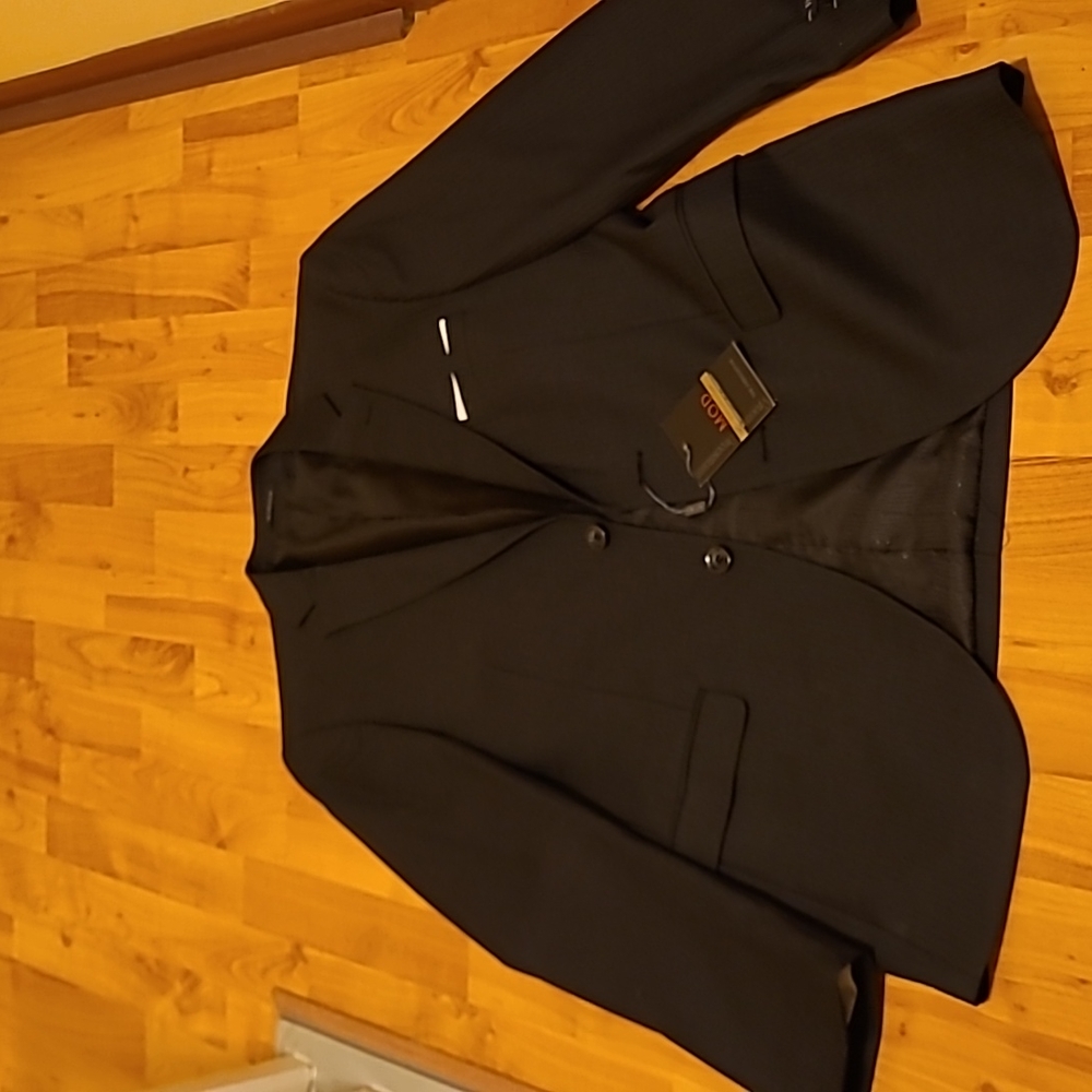 Pinstripe black blazer